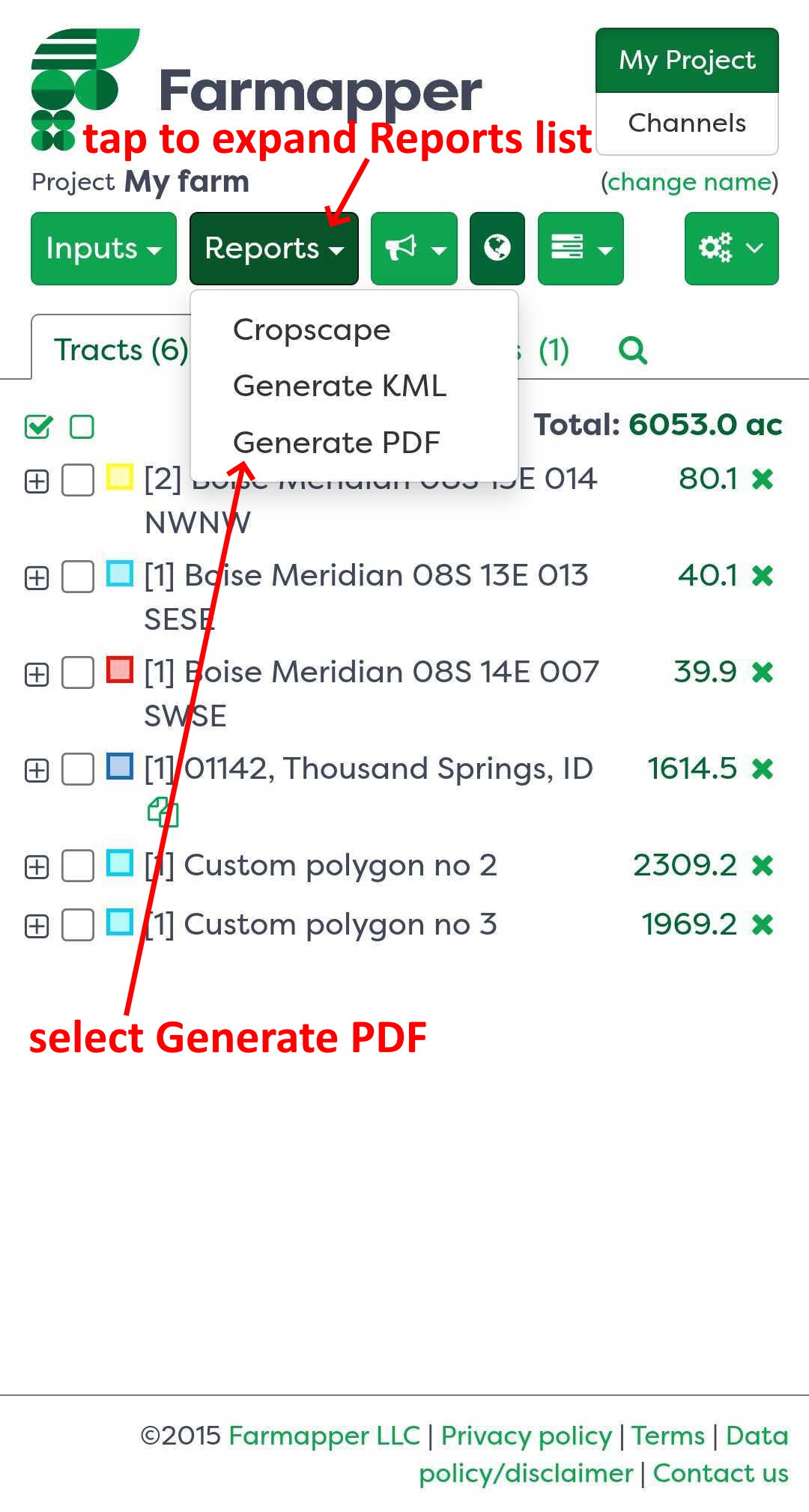 Figure 1: Generating PDF file