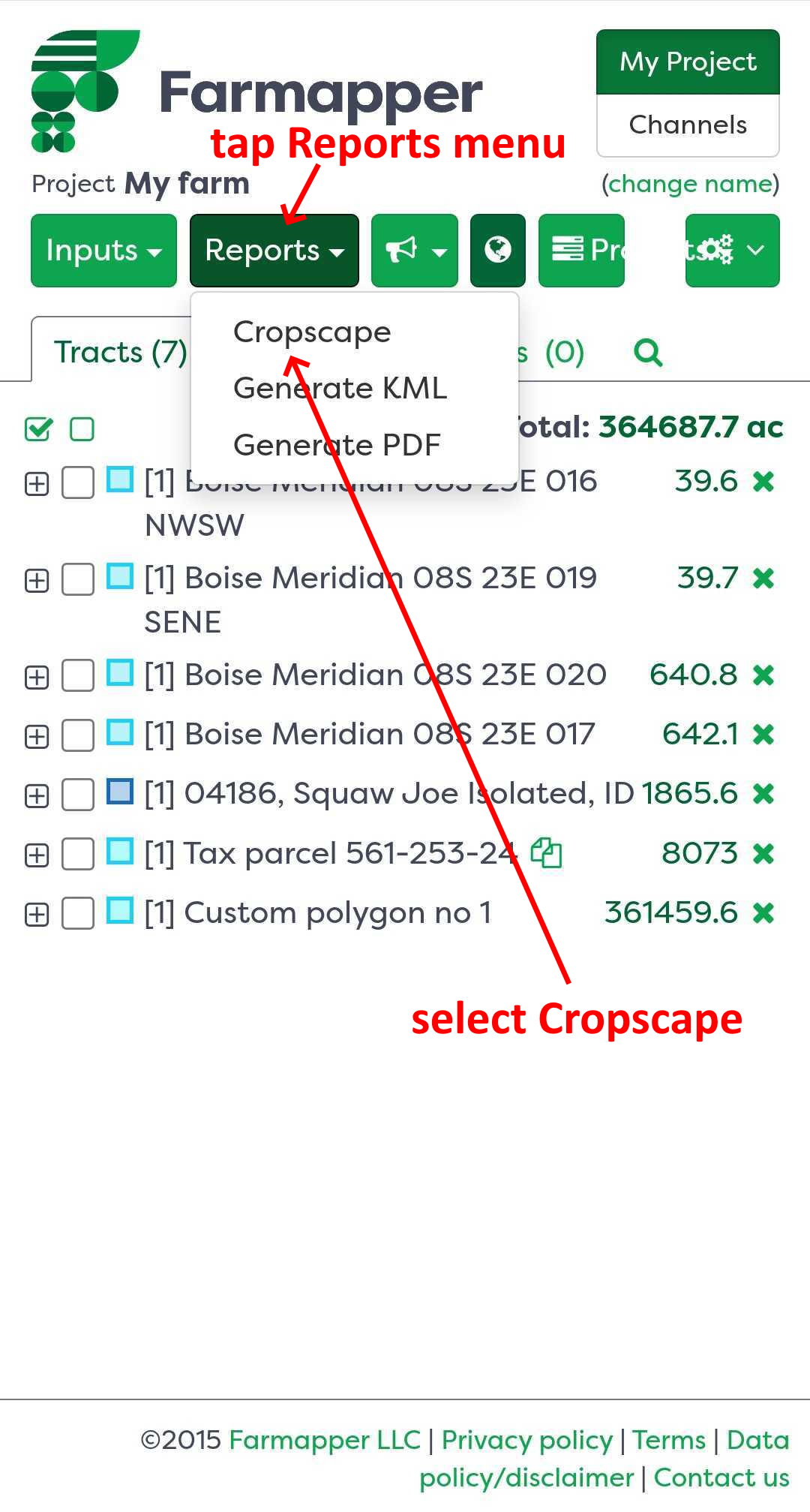 Figure 1: Generating CropScape files