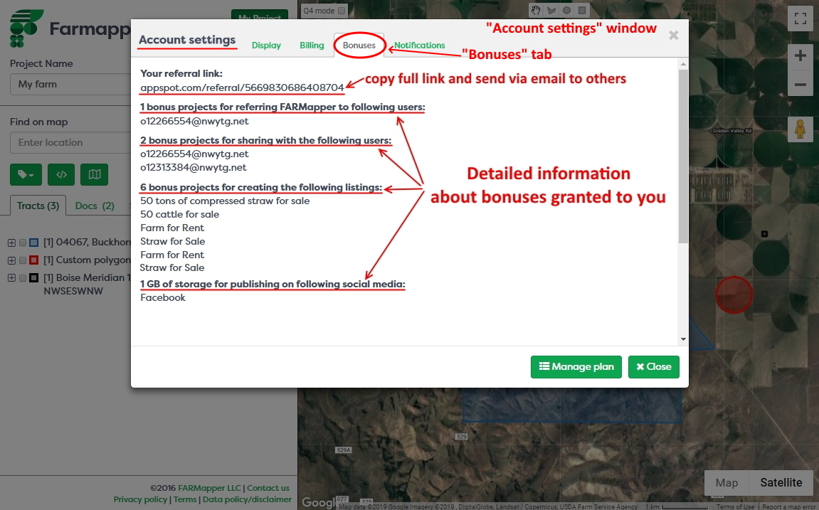 Figure 11: Bonuses in "Bonuses" tab