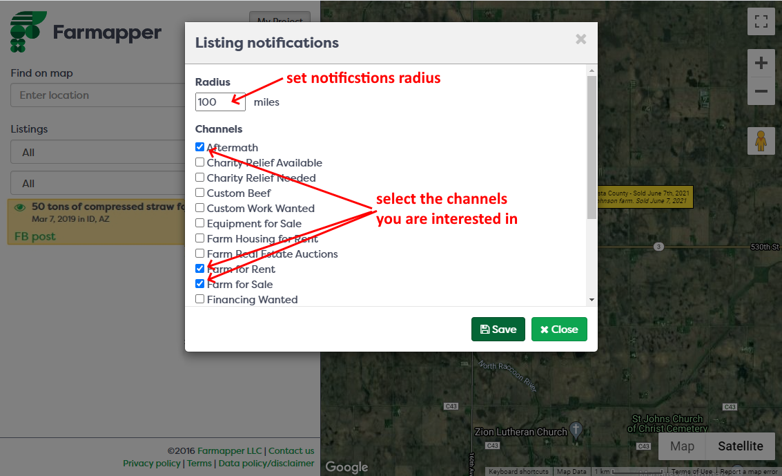 Figure 12: Listing notifications