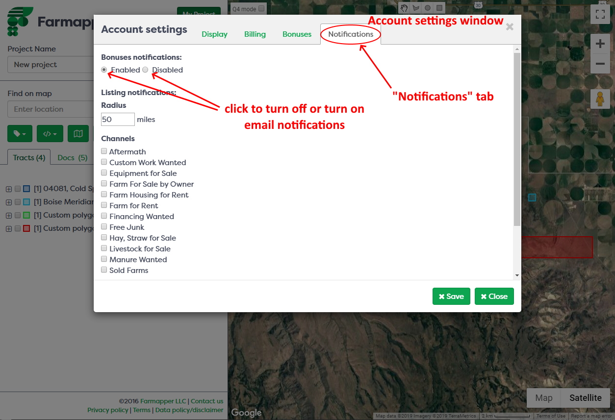 Figure 12: Notifications in “Notifications” tab
