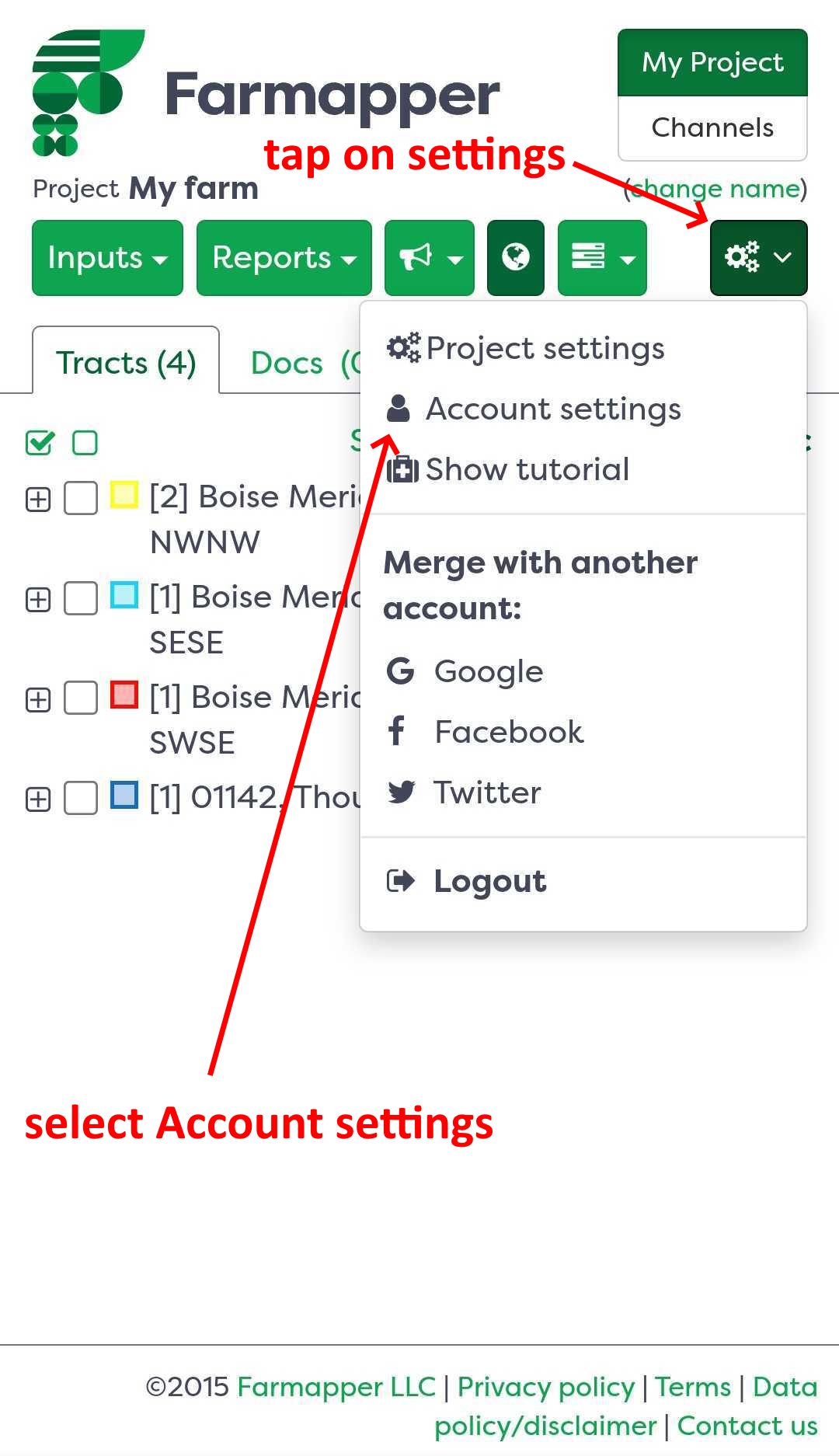 Figure 8: Account settings
