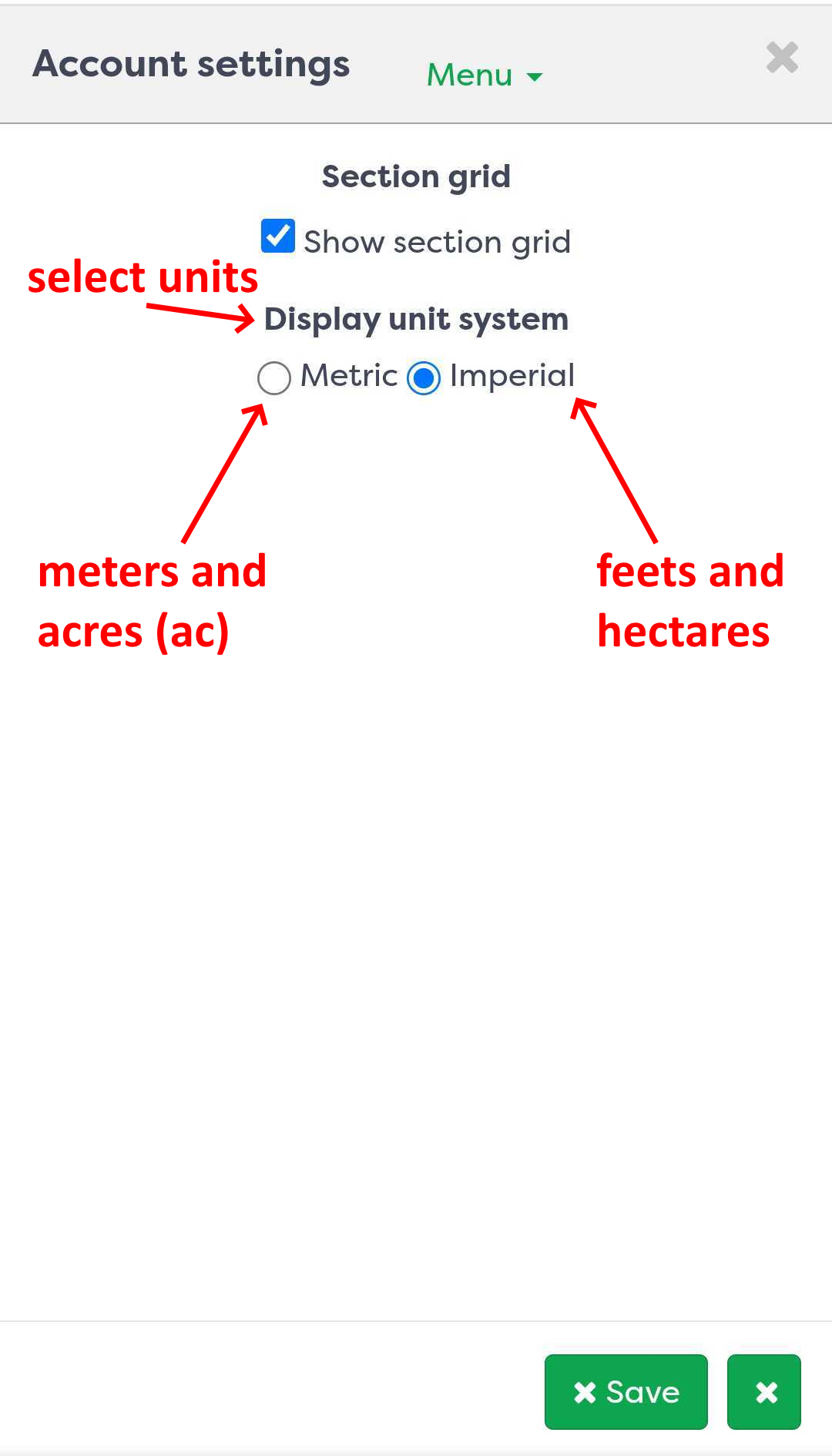Figure 9: Display tab