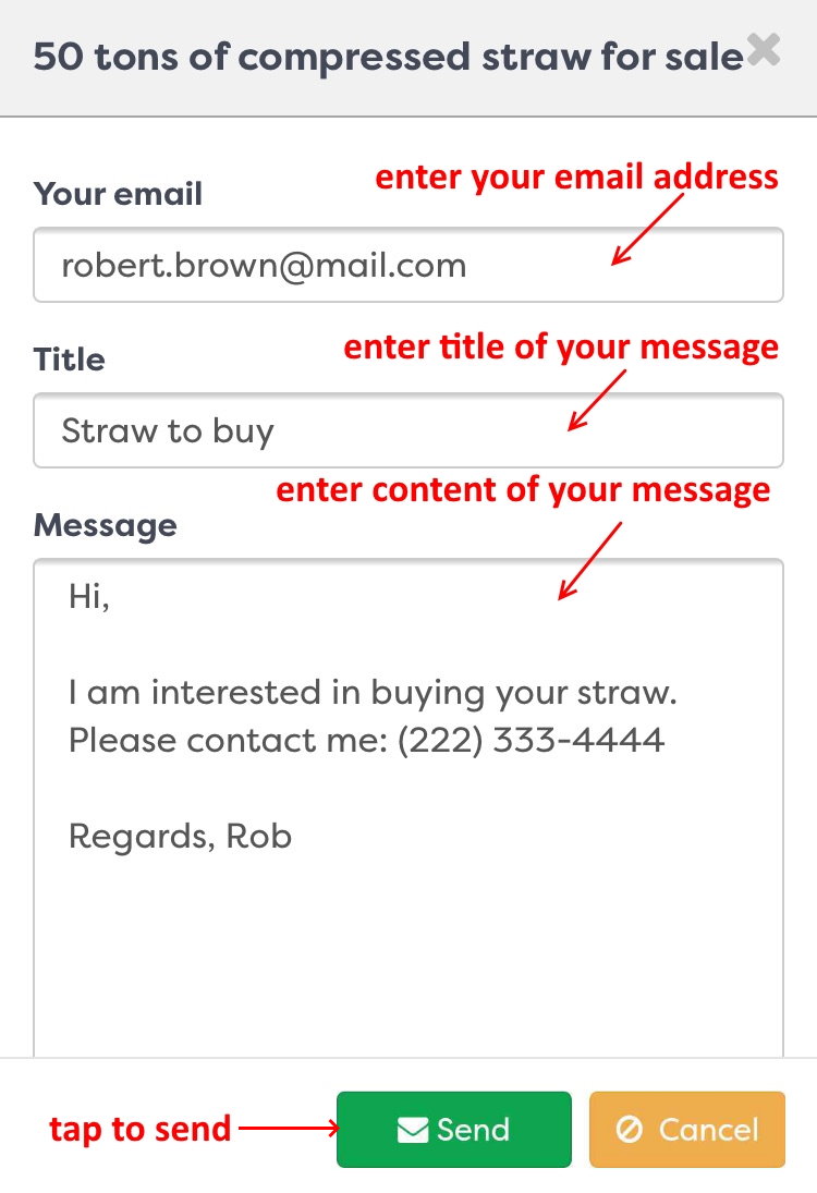 Figure 15: Share listing link