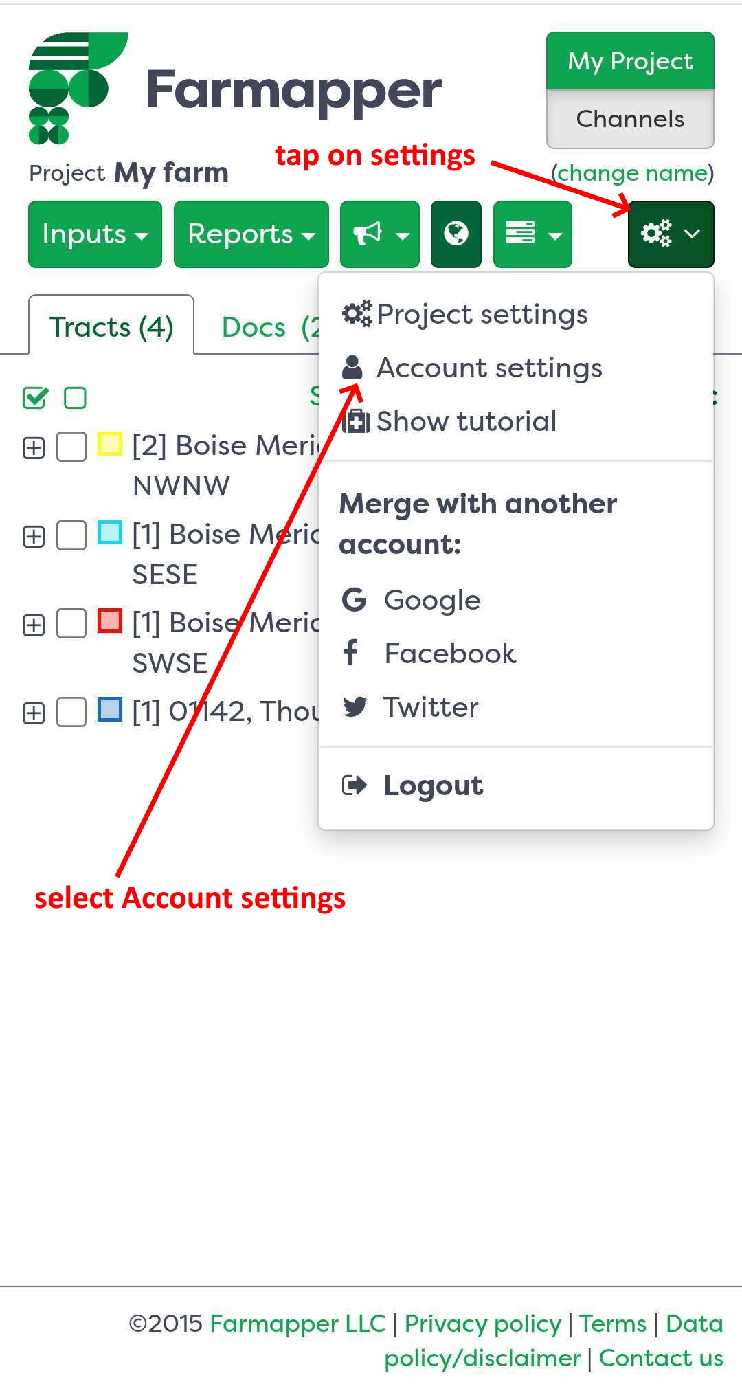 Figure 18: Account settings