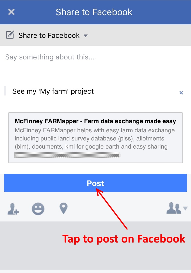 Figure 3: Publishing on Facebook