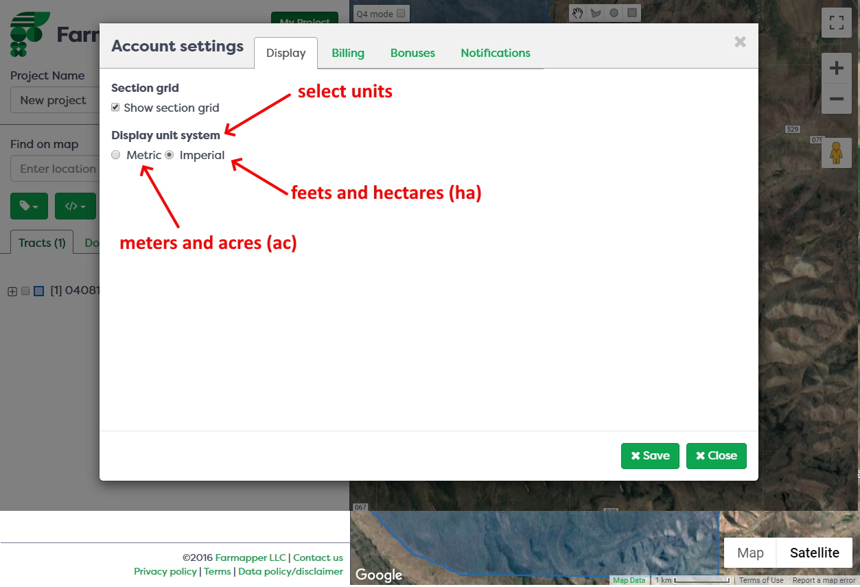 Figure 4: Display tab