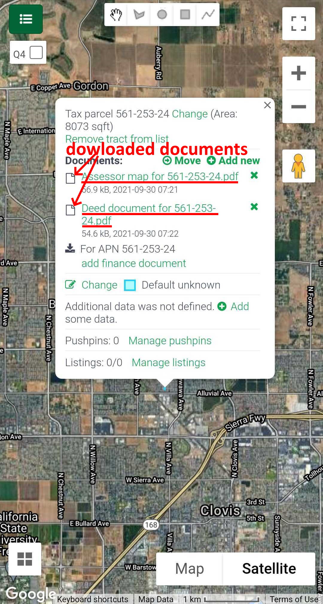 Figure 6: Downloaded documents