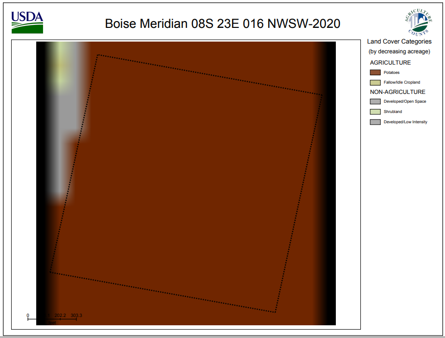 Figure 7: CropScape file for a single tract