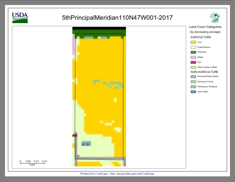 Figure 7: CropScape file for a single tract